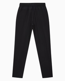 Buy 여성 레귤러 핏 에센셜 하이 스트레치 우븐 팬츠 in color BLACK