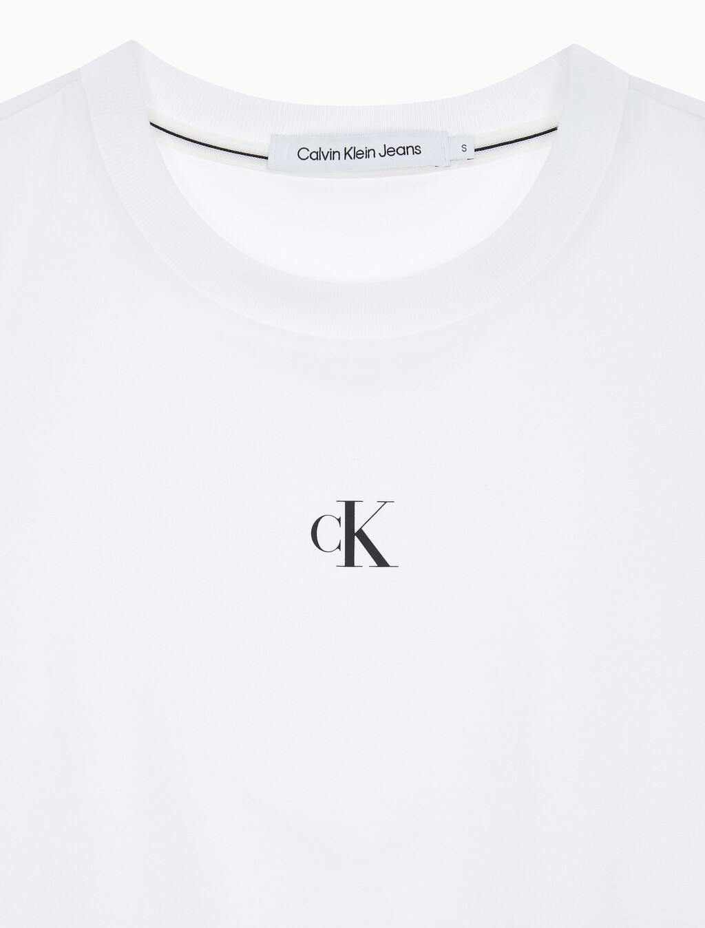 Buy 여성 슬림핏 베이비 크롭 반팔 티셔츠 in color BRIGHT WHITE