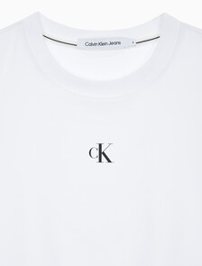 Buy 여성 슬림핏 베이비 크롭 반팔 티셔츠 in color BRIGHT WHITE