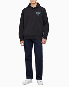 Buy 남성 퓨처 갤럭시 로고 후디 in color CK BLACK