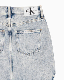 Buy 여성 A라인 데님 미니 스커트 in color 028A CHALKY BLU