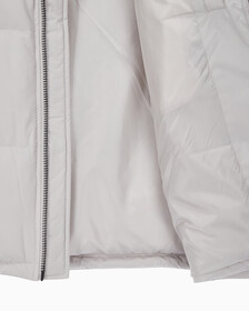 Buy 남성 레귤러핏 스탠드 카라 숏 다운 푸퍼 재킷 in color GREY