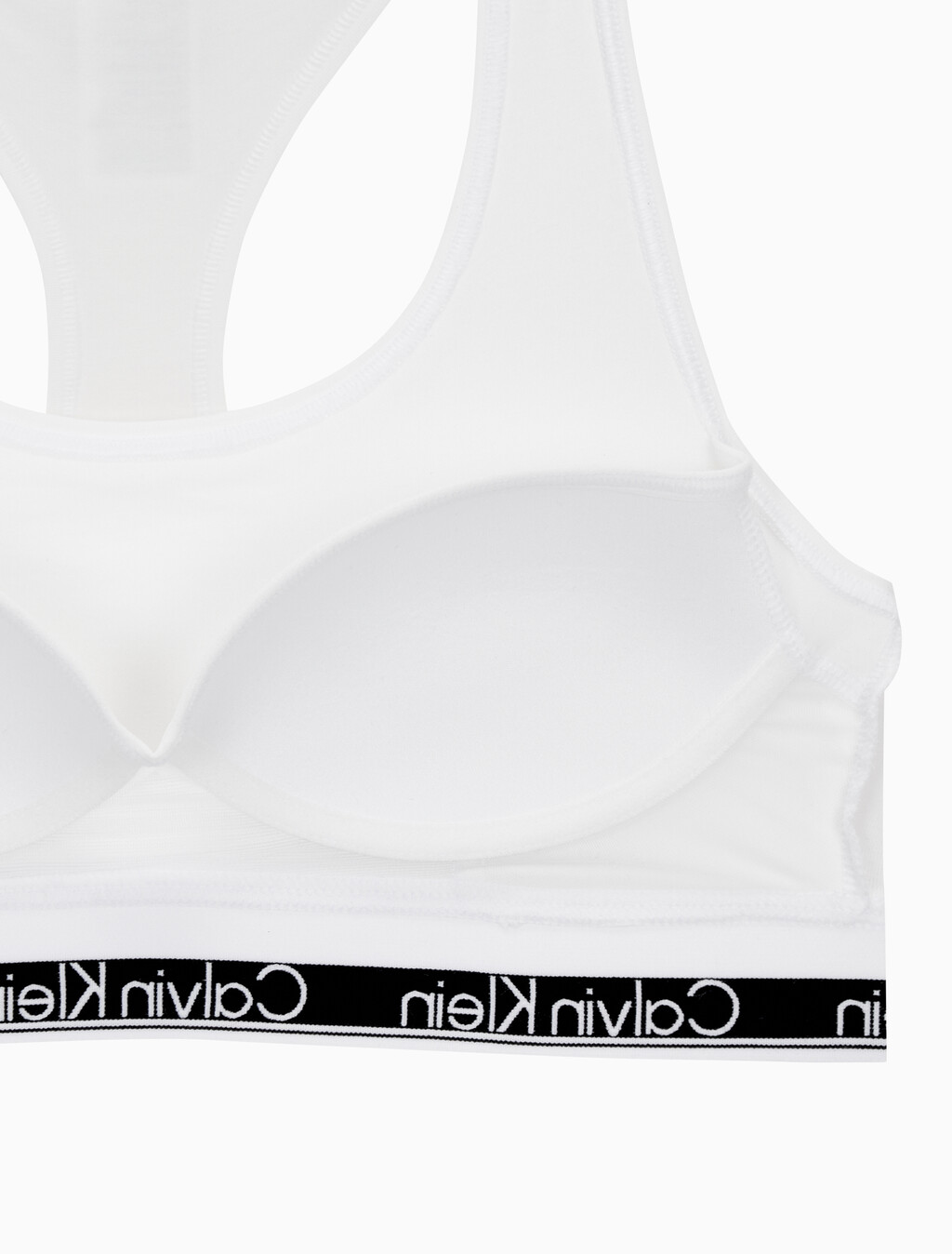 Buy 여성 아이콘 코튼 모달 AF 레이서백 브라렛 in color WHITE
