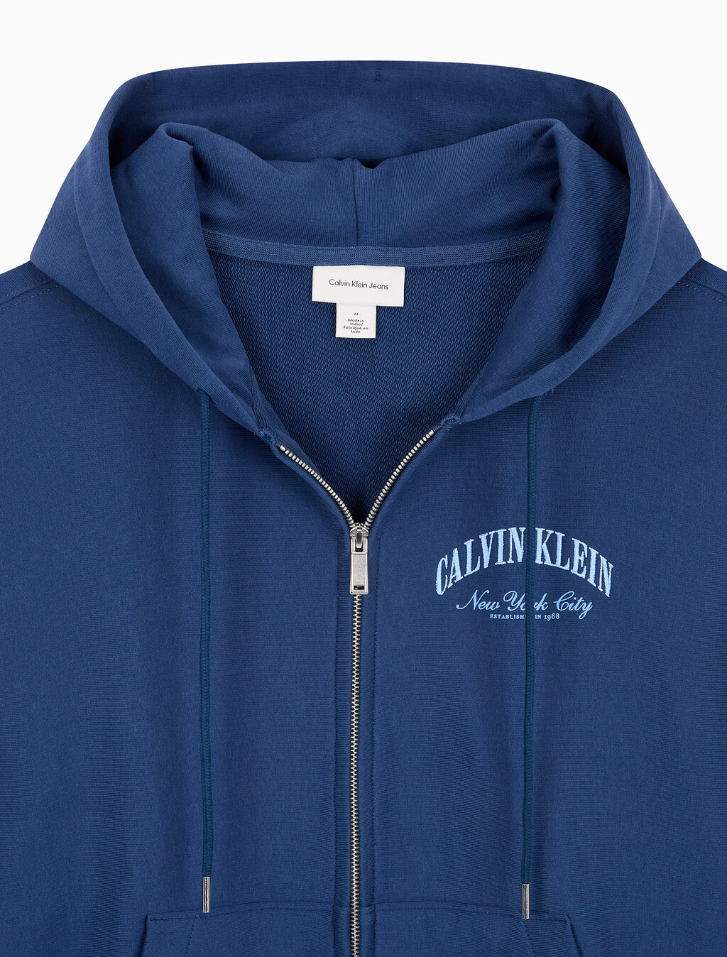 Buy 프리미엄 테리 후드 집업 스웻셔츠 in color Dark Blue