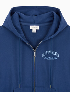 Buy 프리미엄 테리 후드 집업 스웻셔츠 in color Dark Blue