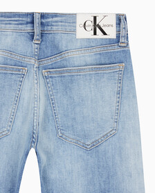 Buy 여성 보이핏 미드블루  데님 in color MID BLUE BACK EMBRO