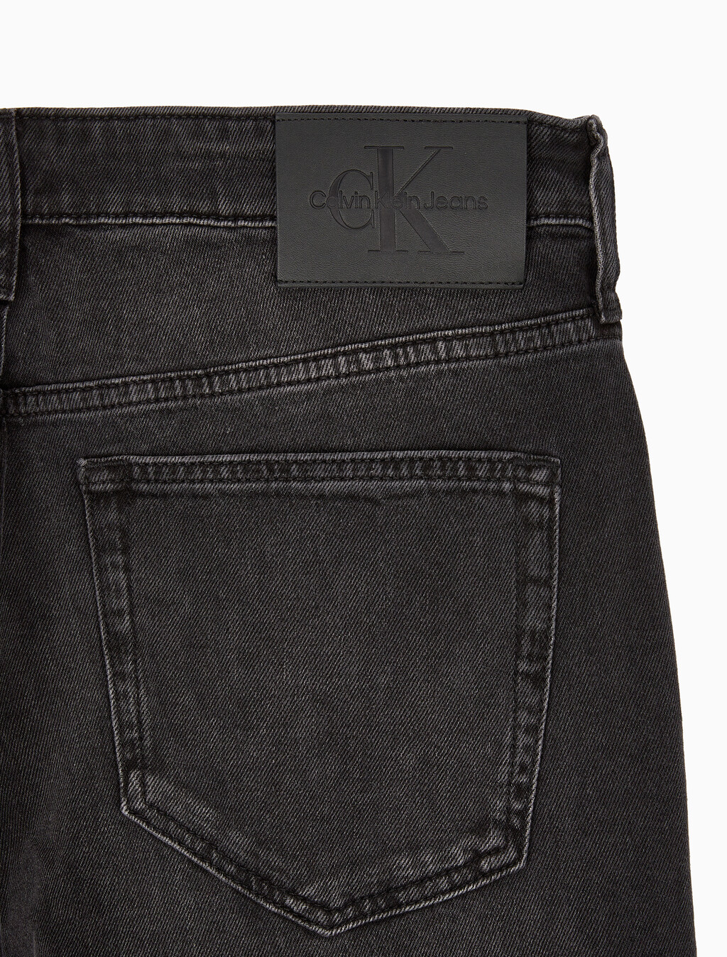 Buy 남성 90's 스트레이트핏 블랙 데님 in color WASHED BLACK LOGO LACE