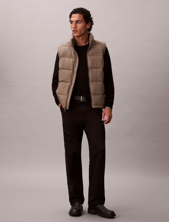 남성 나일론 퀼티드 푸퍼 베스트