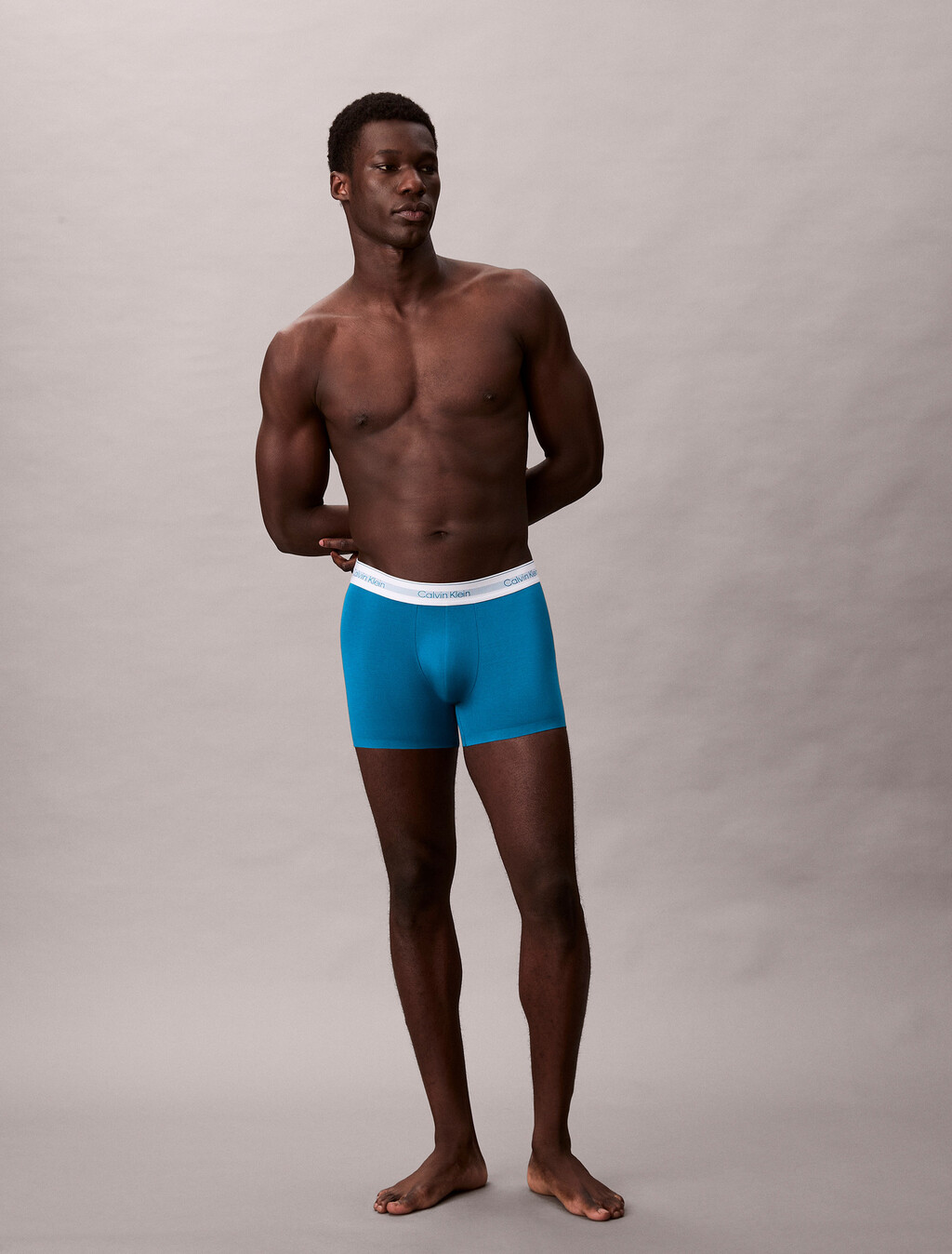 Buy 남성 아이콘 모달 메쉬 스트레치 트렁크 in color Blue