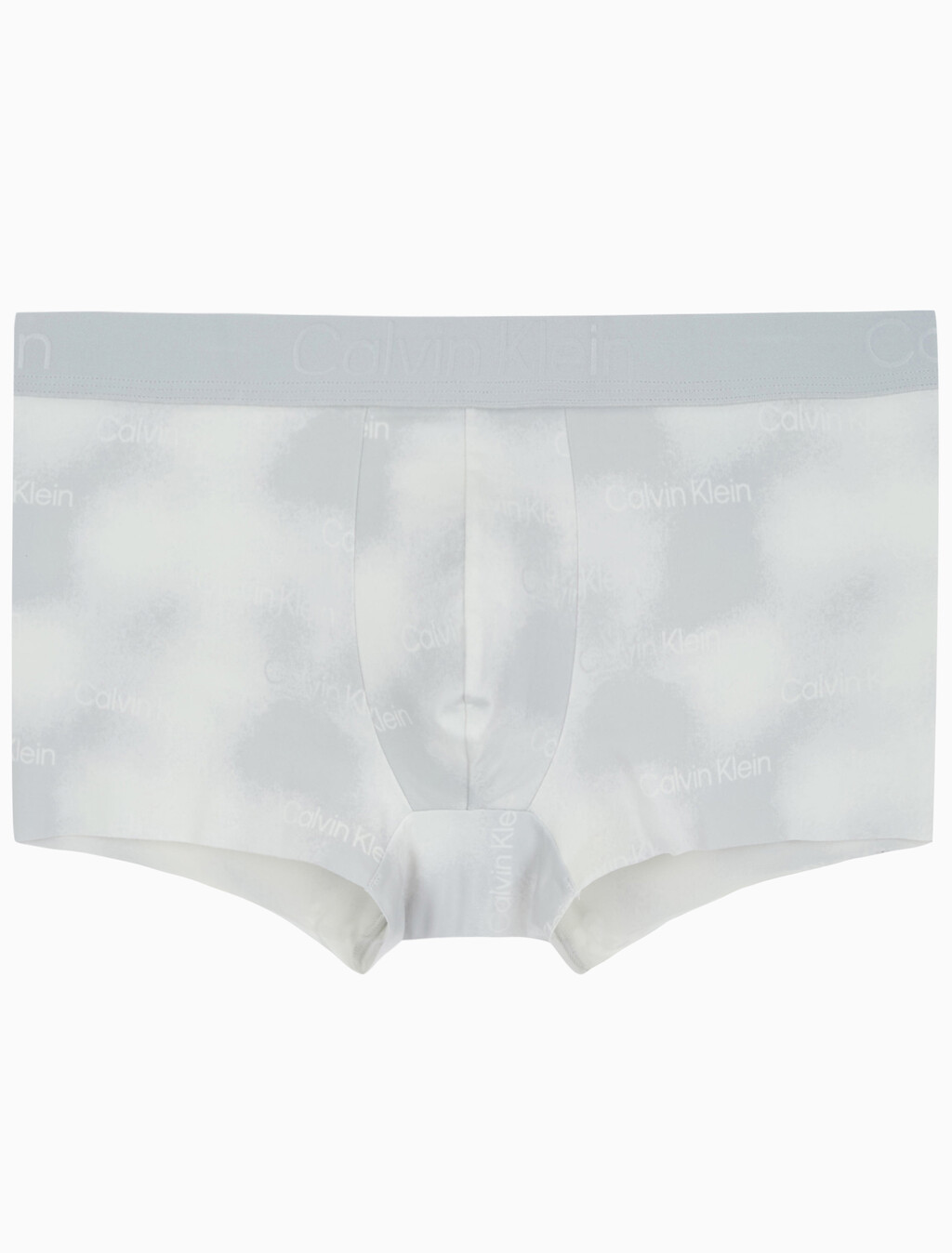 Buy 남성 CK 블랙 프린트 로우 라이즈 트렁크 in color Light grey