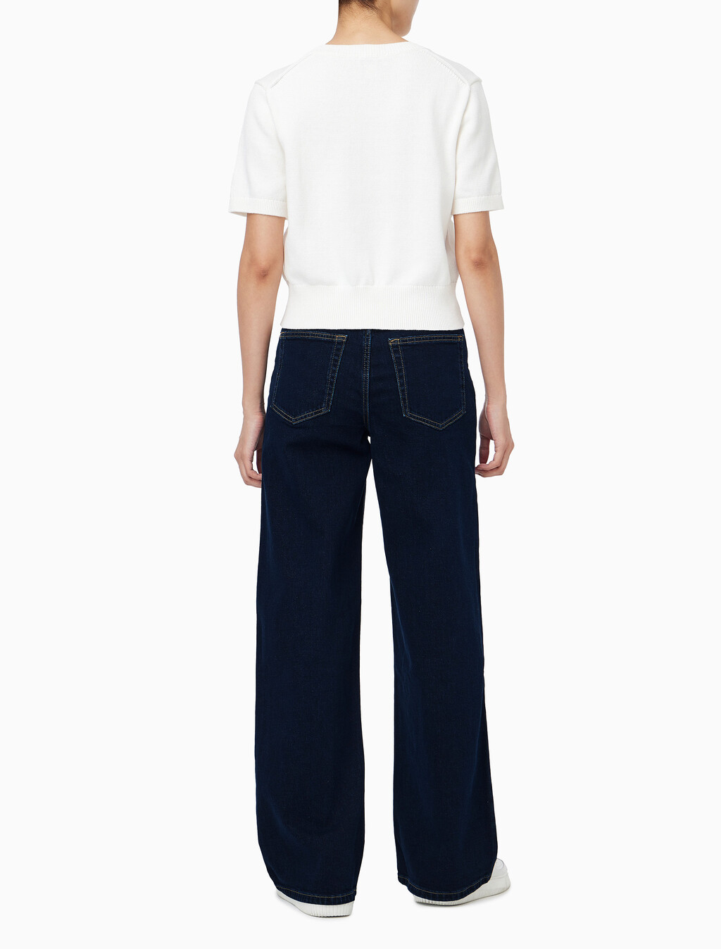 Buy 여성 와이드 린스 원시 데님 in color RINSE BLUE