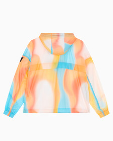 Buy 남성 올오버 그래픽 프린트 나일론 윈드브레이커 in color ANCIENT WHITEEGGSHELL