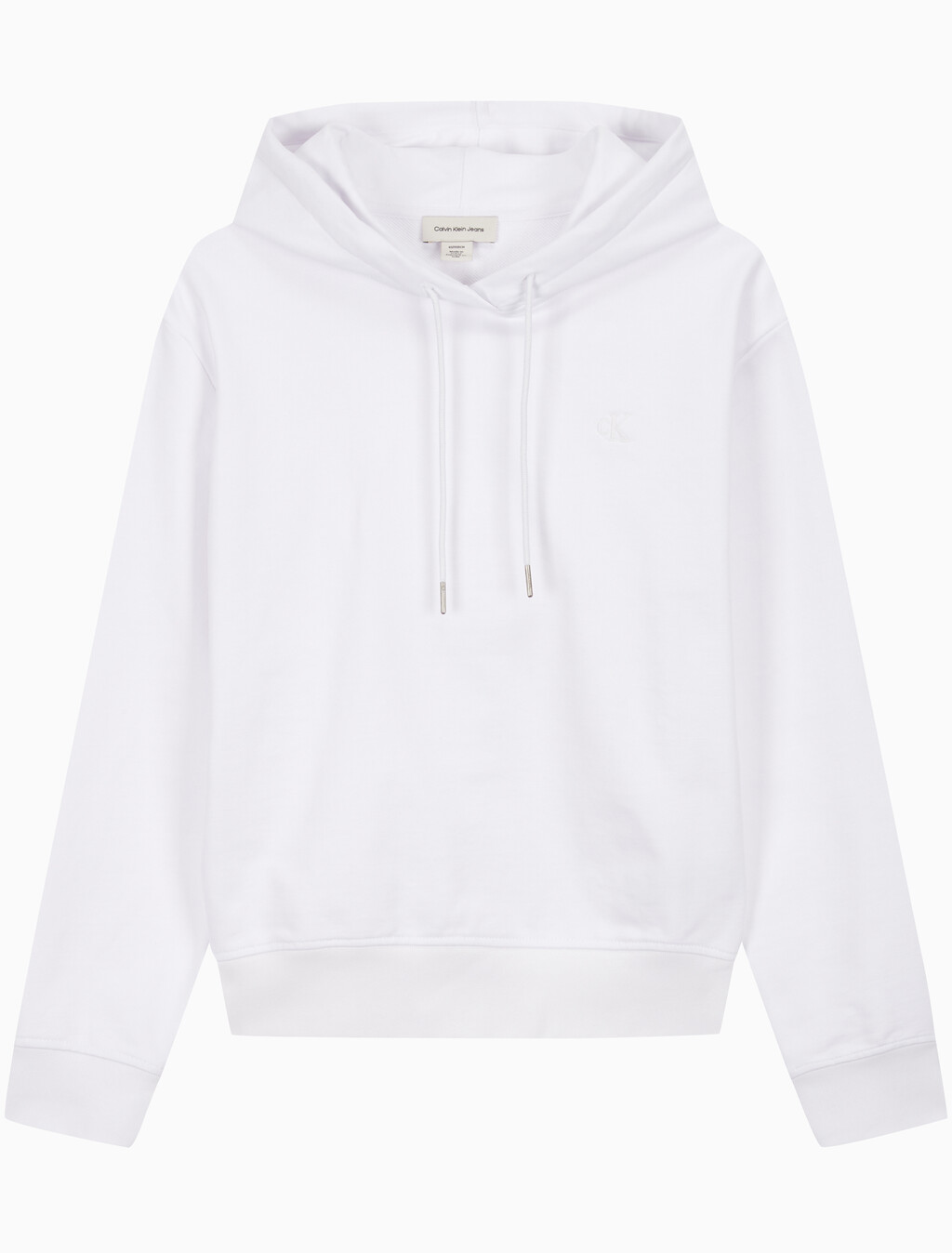 Buy 여성 아카이브 로고 프렌치 테리 후디 in color BRILLIANT WHITE