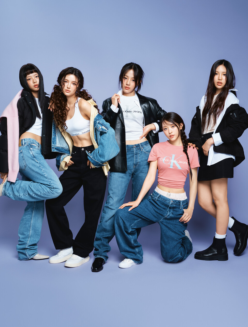 Buy 여성 폭스 레더 블레이저 자켓 in color CK BLACK