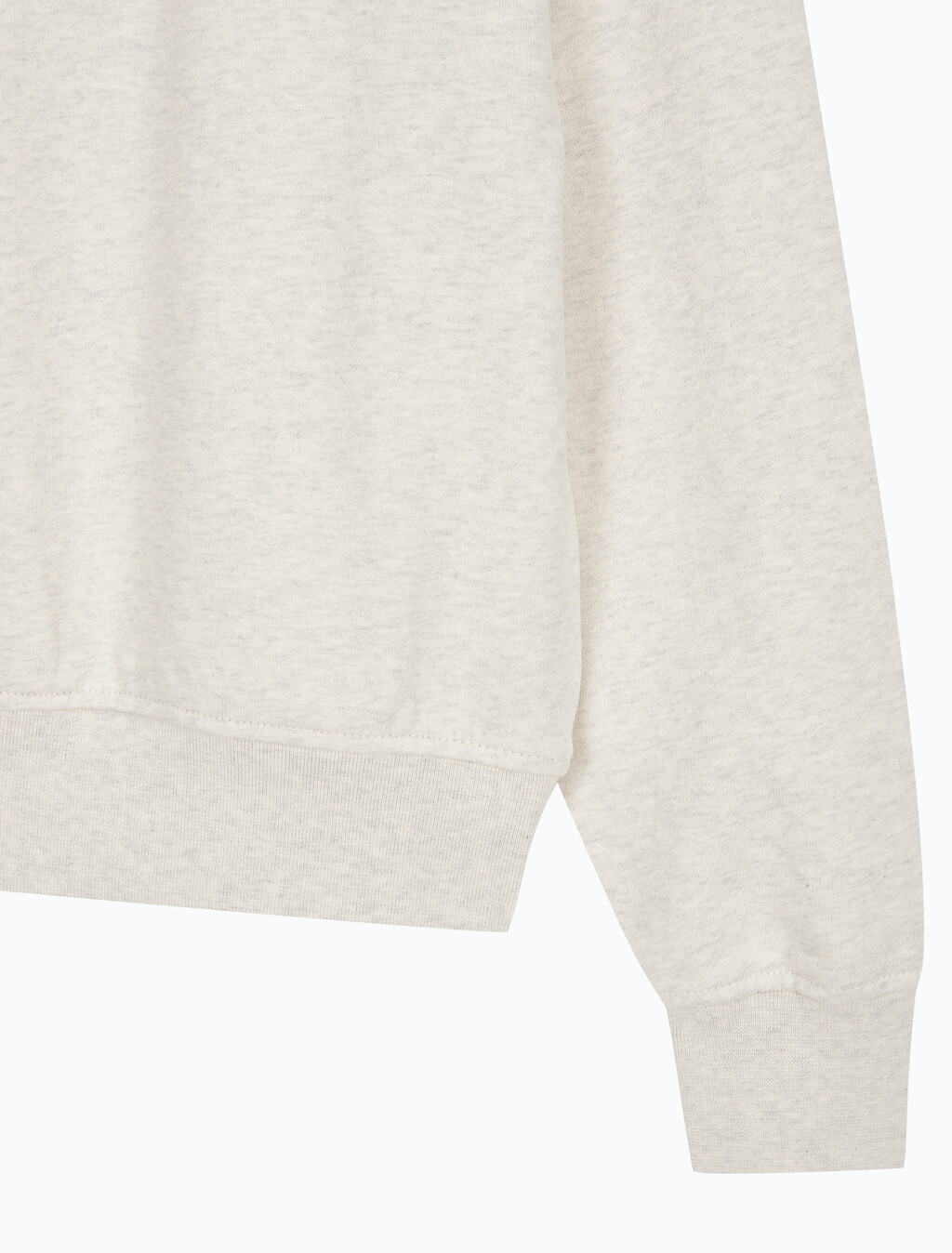 Buy 여성 모노로고 프렌치테리 릴렉스핏 스웻셔츠 in color VANILLA HEATHER
