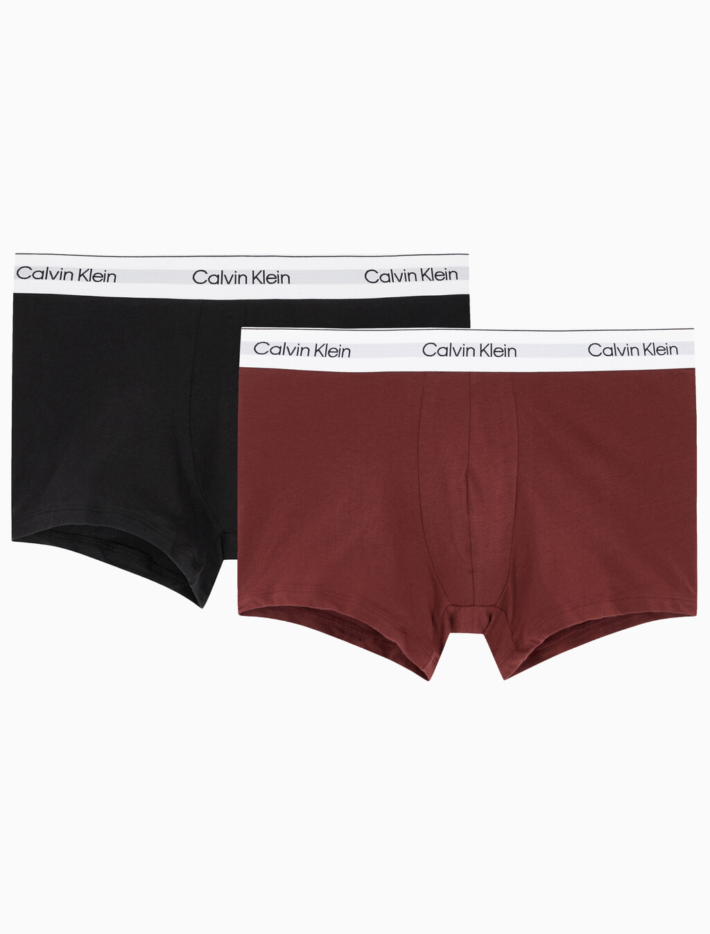 Buy 남성 모던 코튼 스트레치 드로즈 2PK in color BLACK/BURGUNDY