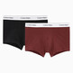 BLACK/BURGUNDY