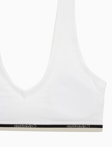 Buy 여성 헤리티지 코튼 AF 트라이앵글 브라렛 (H&E) in color WHITE
