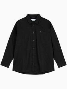 Buy 남성 그래픽 옥스포드 우븐 셔츠 in color CK BLACK