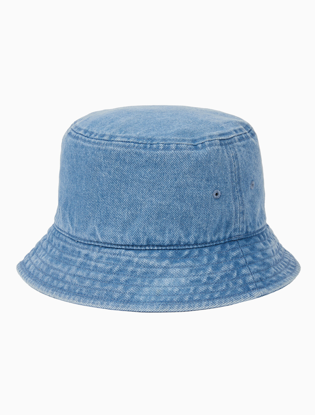 Buy 남녀공용 CKJ 모노그램 데님 버킷햇 in color BLUE