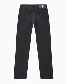 Buy 남성 바디핏 스트레치 블랙 데님 in color WASHED BLACK LOGO LACE