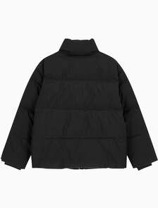 Buy 여성 숏랭스 스탠드 카라 푸퍼 다운 재킷 in color CK BLACK