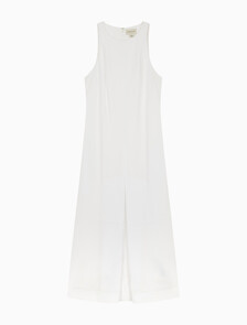 Buy 여성 포플린 심플 캐주얼 드레스 in color BRILLIANT WHITE