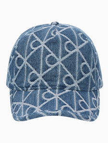 Buy 남녀공용 엠블럼 자카드 데님 볼캡 in color Denim JQD Medium Wash