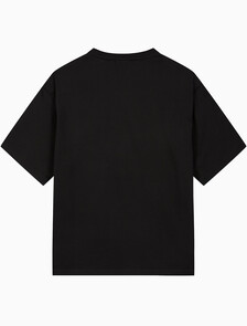 Buy 남성 릴렉스핏 히어로 모노그램 로고 반팔 티셔츠 in color BLACK