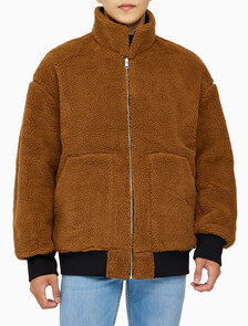 Buy 남성 리버서블 쉐르파 봄버 in color CK BLACK