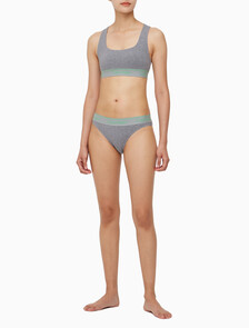 Buy 여성 에슬레틱 코튼 탕가 in color MEDIUM GREY HEATHER