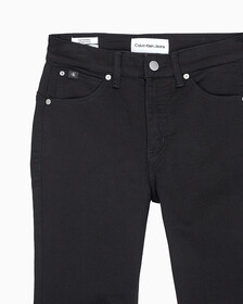 Buy 여성 하이라이즈 바디 슬림 부츠핏 앵클 데님 in color WASHED BLACK LOGO LACE