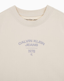 Buy 여성 1987 로고 베이비핏 반팔 티셔츠 in color BLUR FLORAL_BLACK