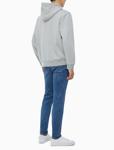 Buy 남성 아카이브 로고 플리스 후드 집업 in color GREY HEATHER