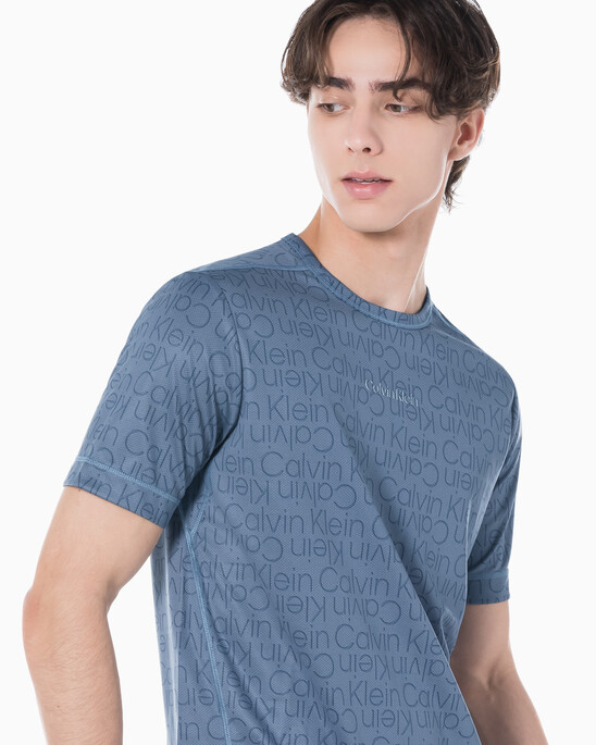 남성 레귤러 핏 숏슬리브 올오버프린트 티셔츠