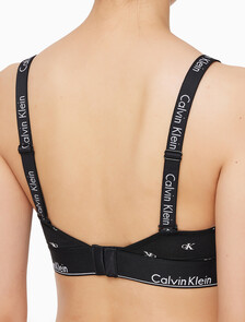 Buy 여성 모던코튼 훅앤아이 브라렛 in color DIAMOND LOGO PRINT_BLACK