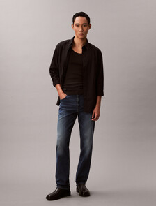 Buy 남성 에이바디 슬림핏 데님 in color Blue black