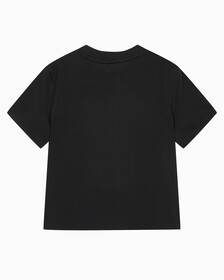 Buy 여성 모노그램 로고 모던 스트레이트핏 반팔 티셔츠 in color CK BLACK