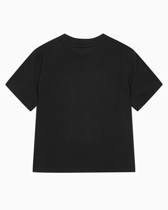 여성 모노그램 로고 모던 스트레이트핏 반팔 티셔츠