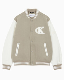 Buy 남성 바시티 봄버 자켓 in color BEIGE
