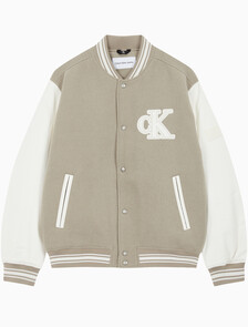 Buy 남성 바시티 봄버 자켓 in color BEIGE