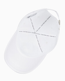 Buy 남녀공용 CK 엠브로이더리 로고 볼캡 in color BRIGHT WHITE