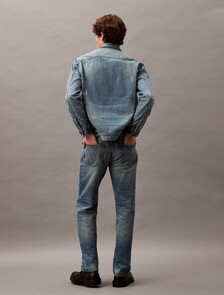Buy 남성 루즈 스트레이트 알로이 인디고 셀비지 진 in color ALLOY INDIGO