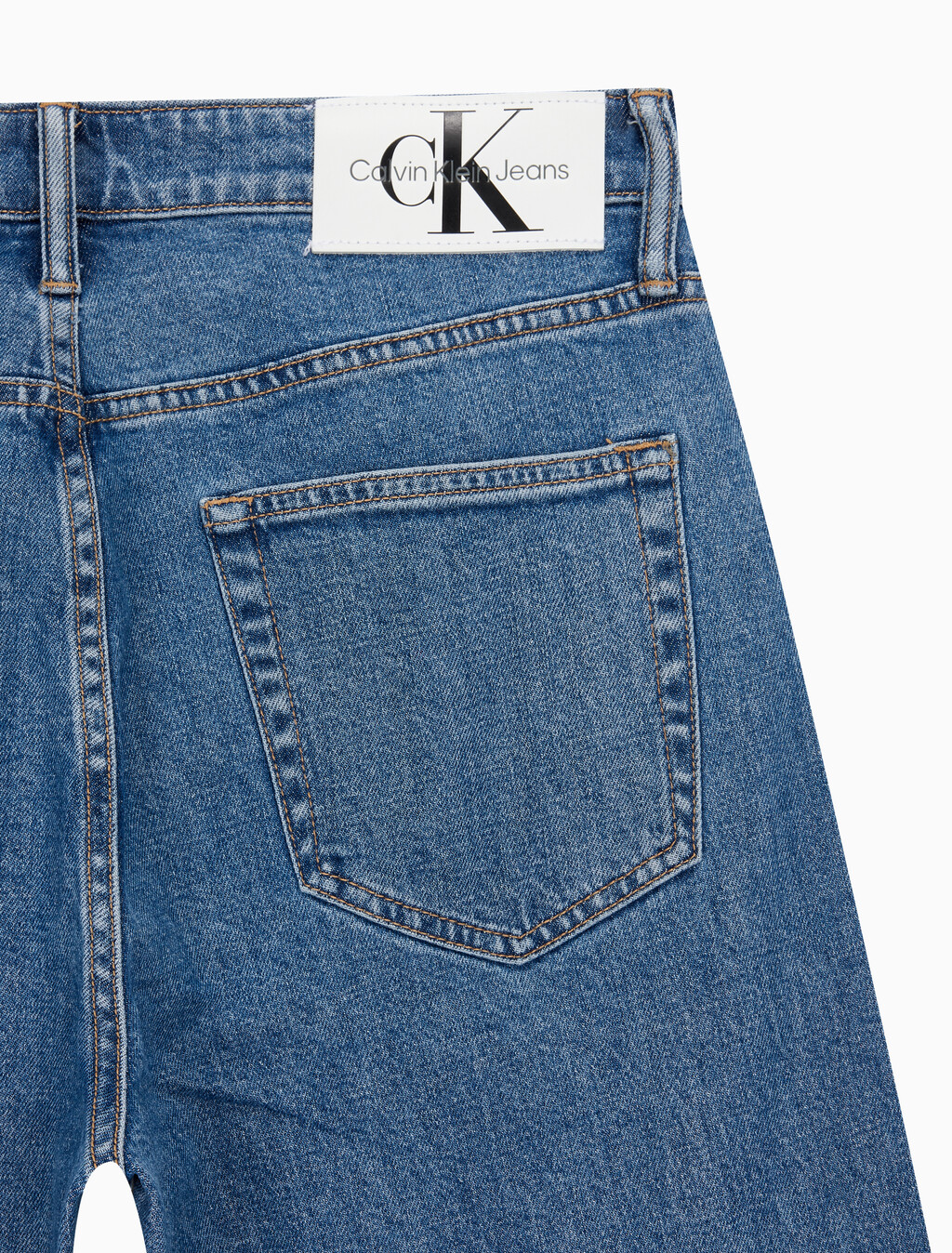 Buy 남성 90's 루즈핏 미드블루 데님 in color MID BLUE BACK EMBRO