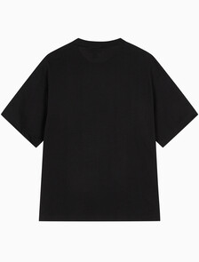 Buy 남성 릴렉스핏 헤비 코튼 크루넥 반팔 티셔츠  in color BLACK