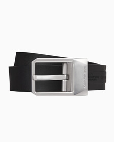 Buy 남성 CKJ 클래식 스퀘어 버클 35MM 양면 벨트 in color BLACK