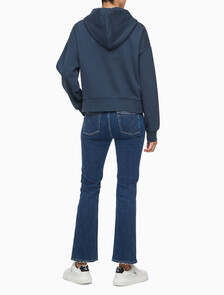 Buy 여성 아카이브 로고 플리스 후디 in color NAVY