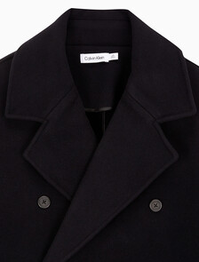 Buy 남성 롱슬리브 더블 버튼 피코트 in color BLACK BEAUTY