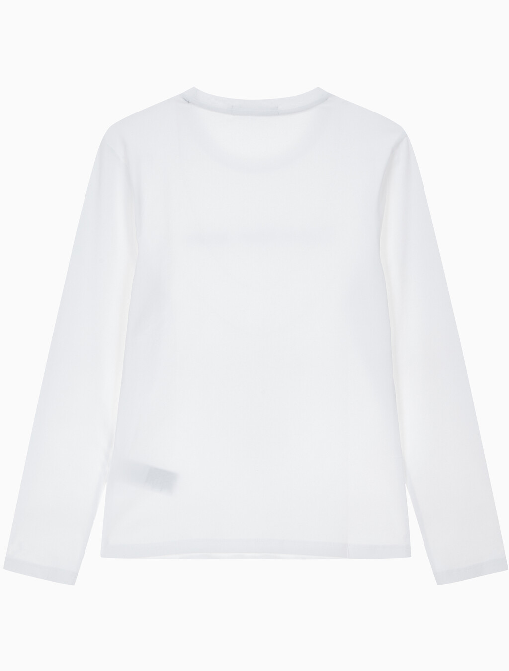 Buy 여성 슬림핏 인스티튜셔널 로고 긴팔 티셔츠 in color BRIGHT WHITE