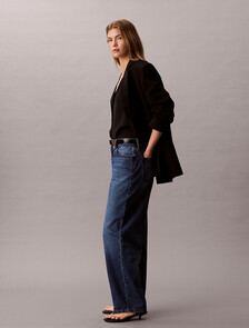 Buy 여성 미드라이즈 스키니 데님 in color Mid blue